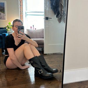 Jimmy Choo biker boots